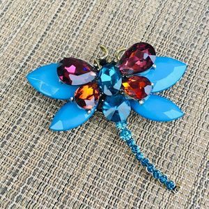 Fashion Crystal Dragonfly Brooch